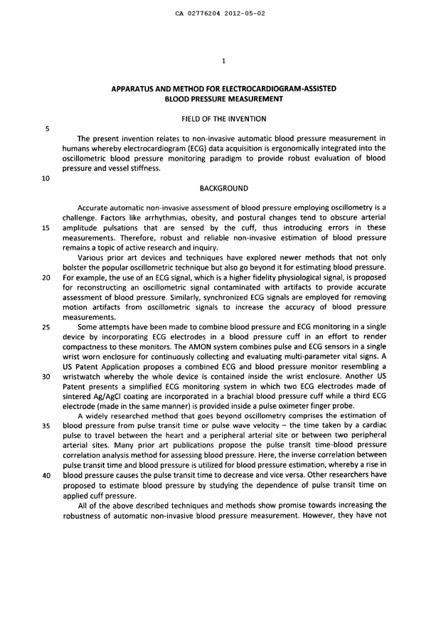 Document de brevet canadien 2776204. Description 20111202. Image 1 de 11